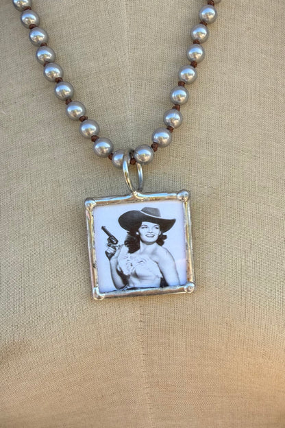 Sally Shooter Portrait Necklace