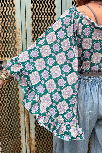 Butterfly Center Cinched Top Combo E