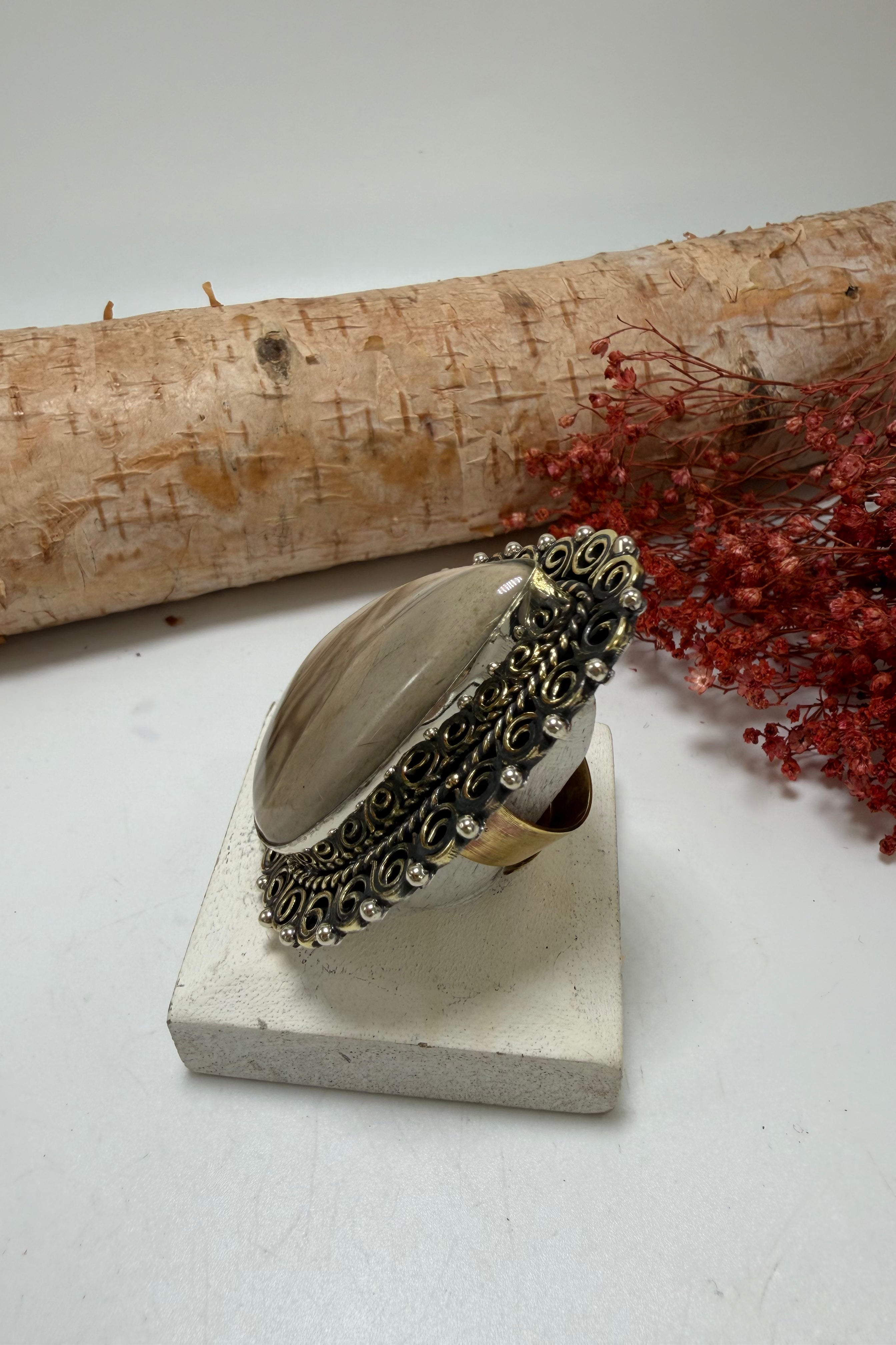 Milky Ways Teardrop Ring