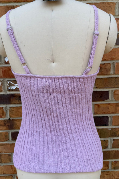 Dusty Lilac Knit Tank