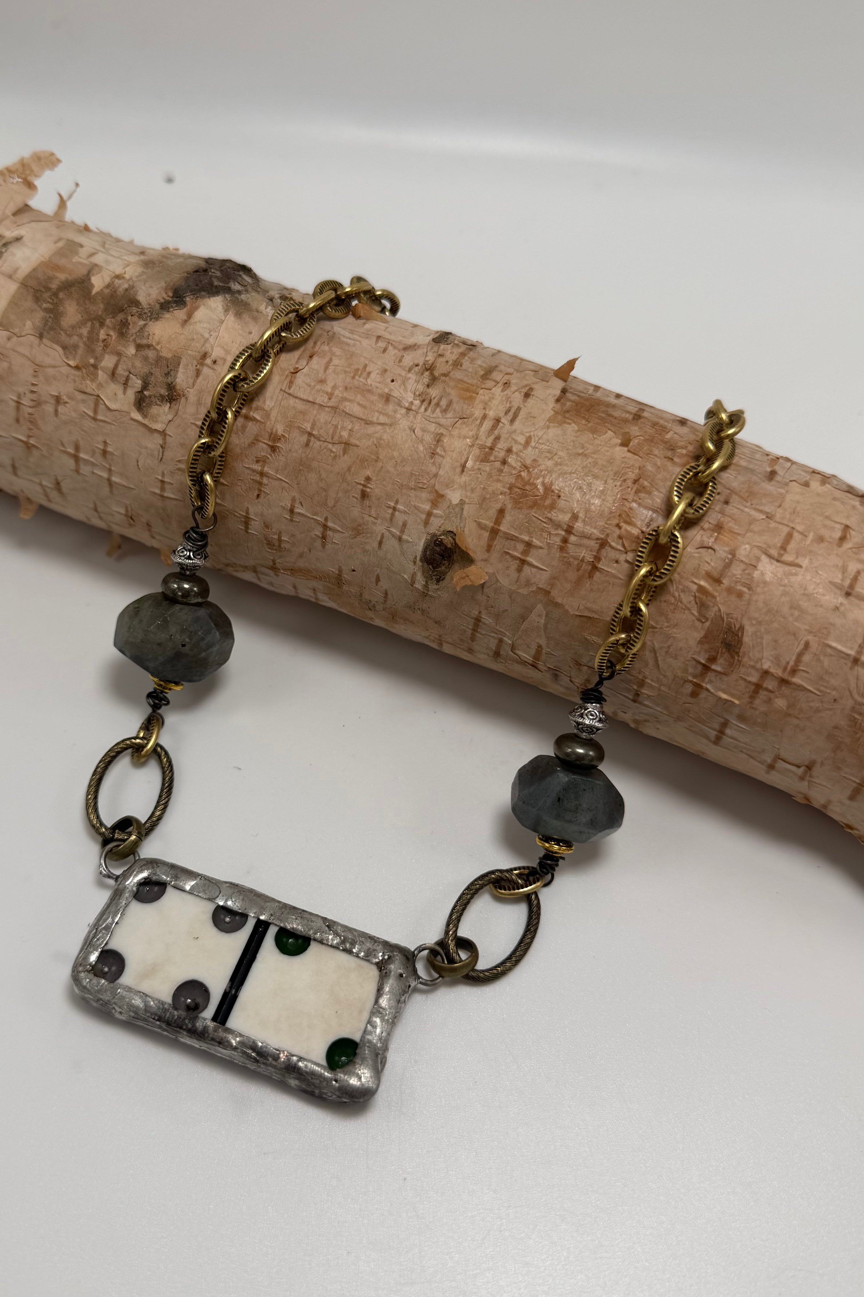 Domino 6 Handmade Necklace