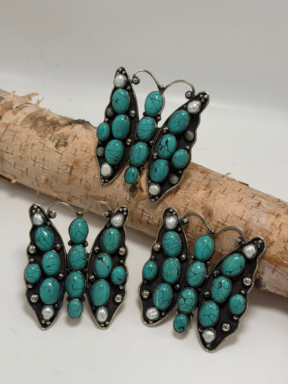 Butterfly in Turquoise Ring