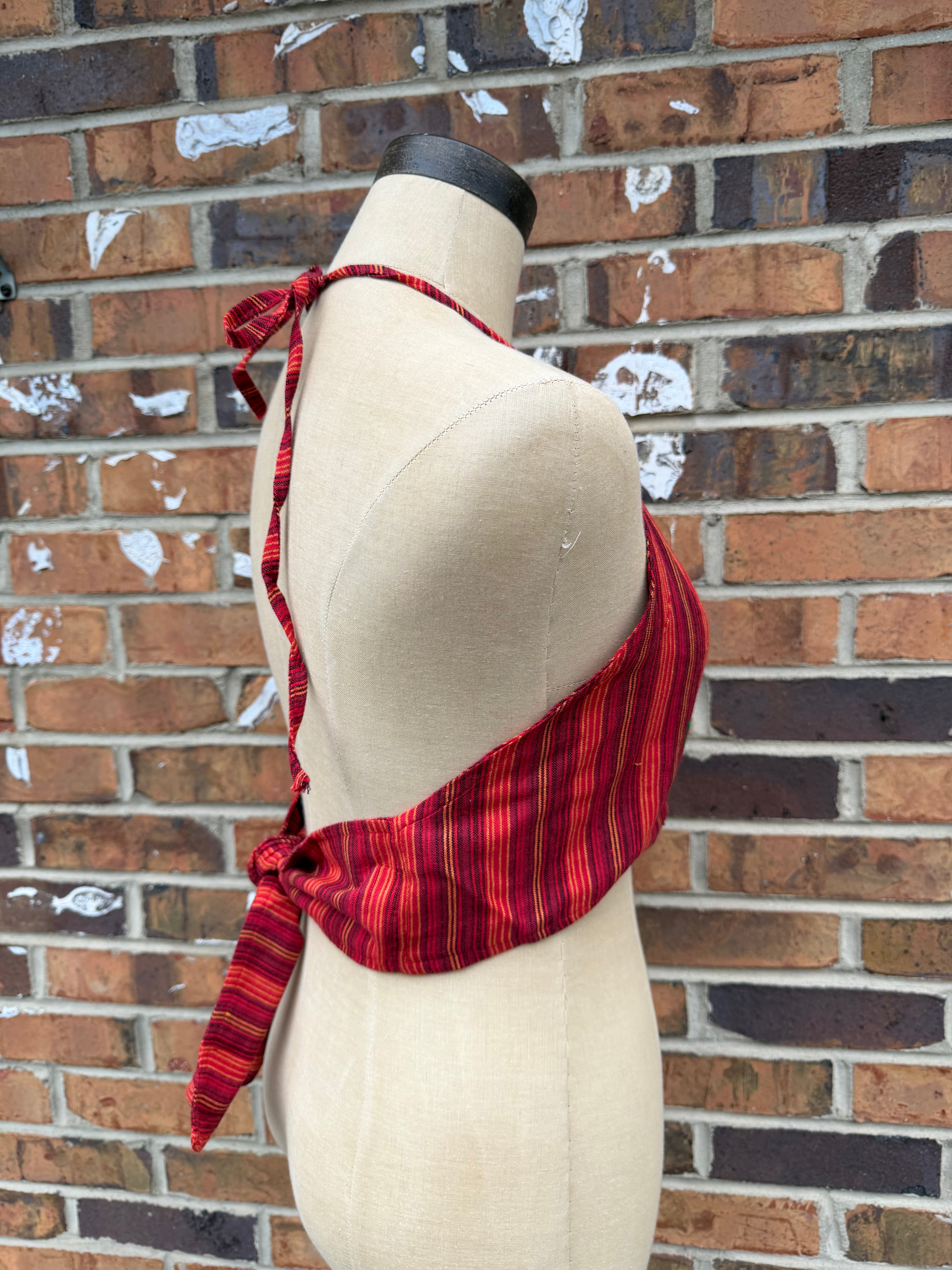 Sale - Mushroom Embroidered Halter