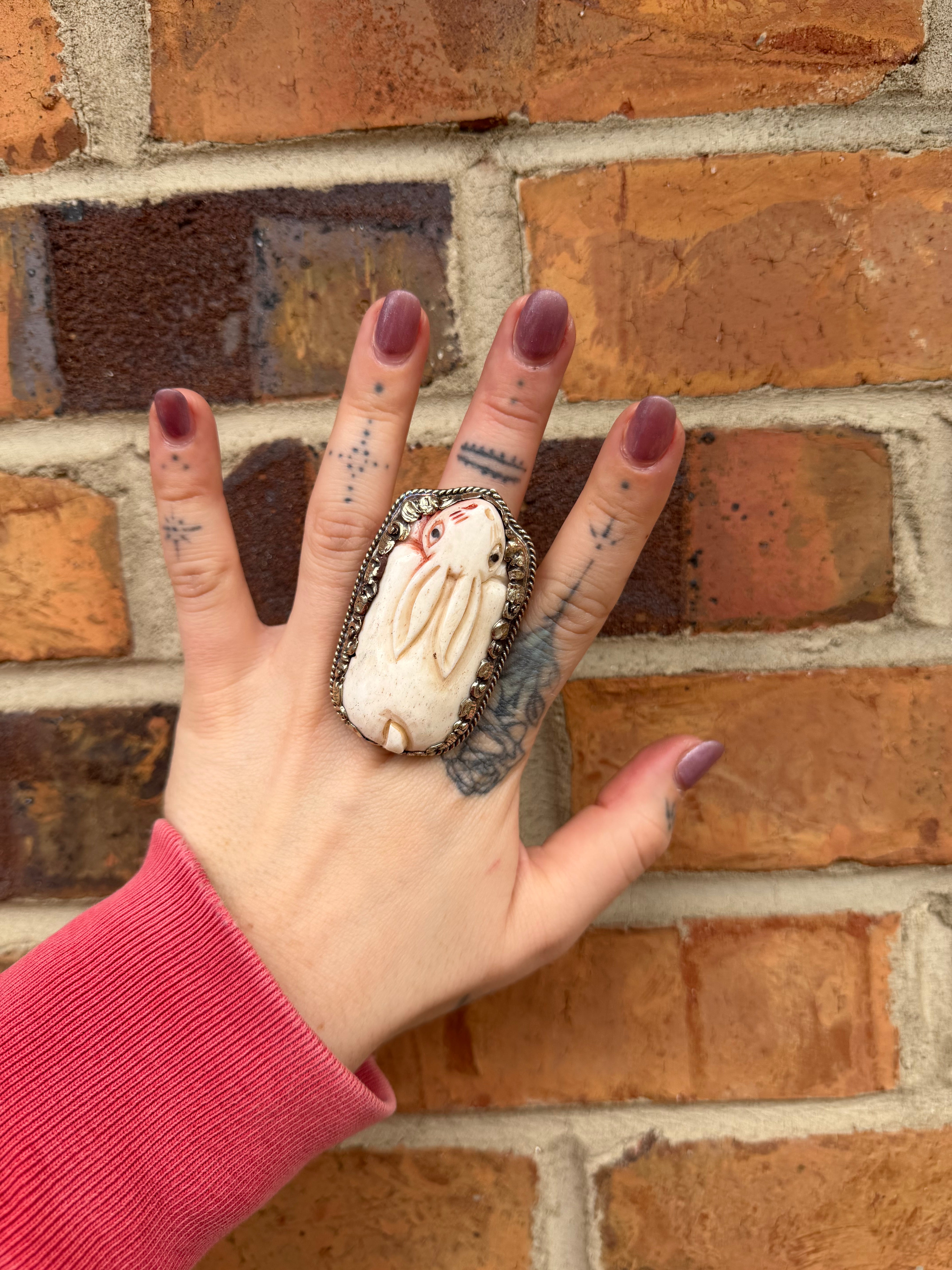 Hunting Rabbit w/ Red Ring