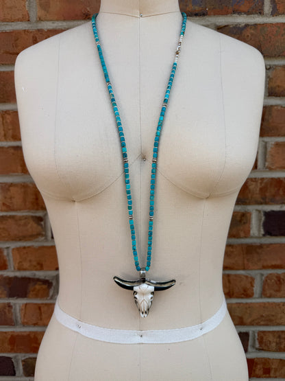 Mr. Steer Head Necklace