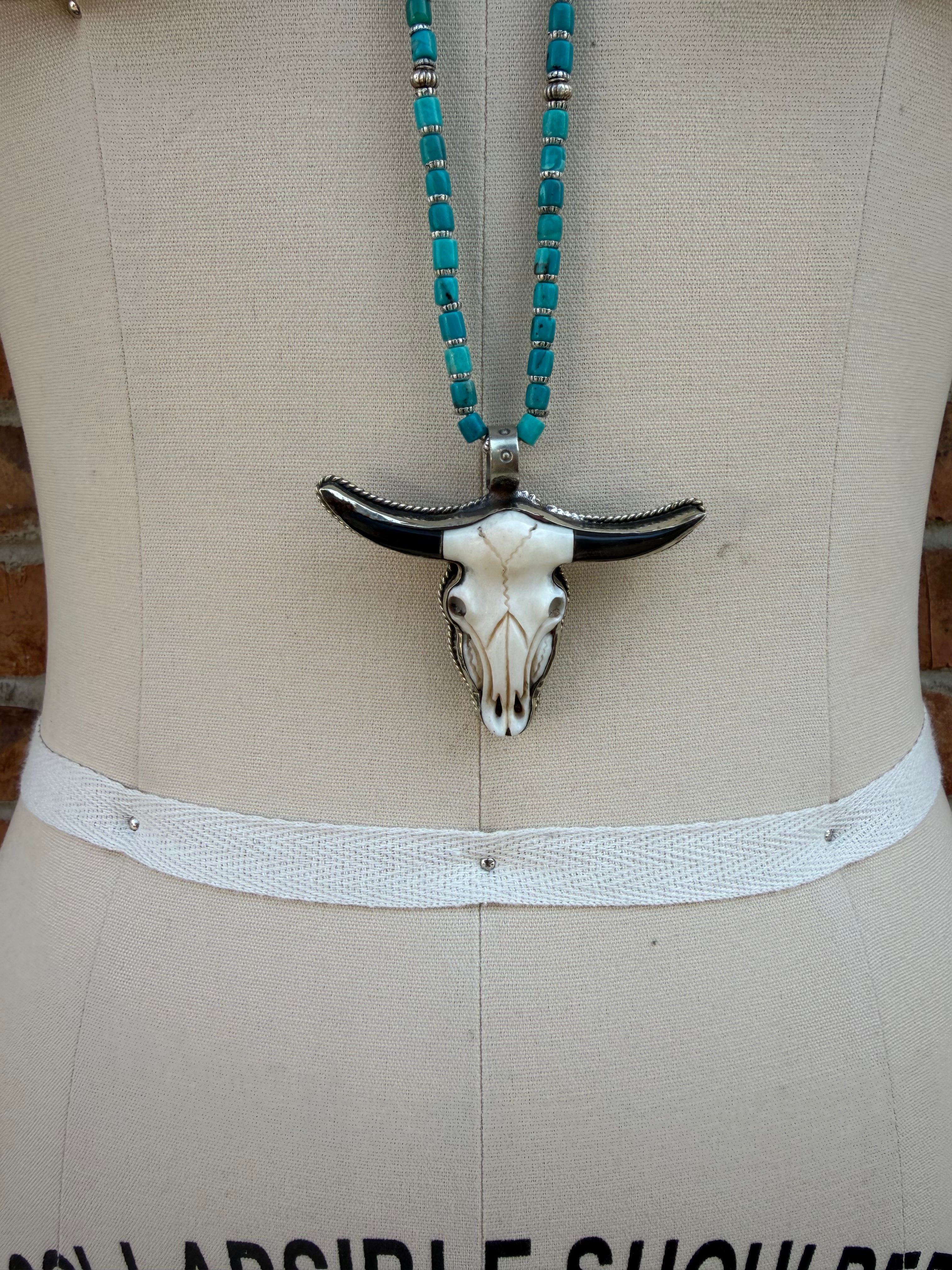 Mr. Steer Head Necklace