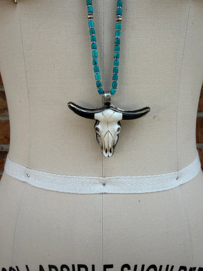Mr. Steer Head Necklace