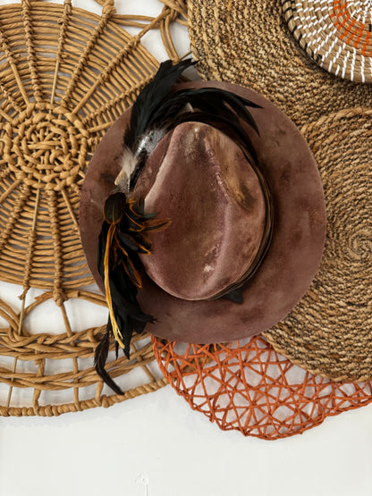 Elanor BIG Feather Handmade Statement Cowgirl Hat
