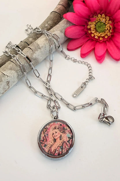 Dolly Circular Pendant Necklace