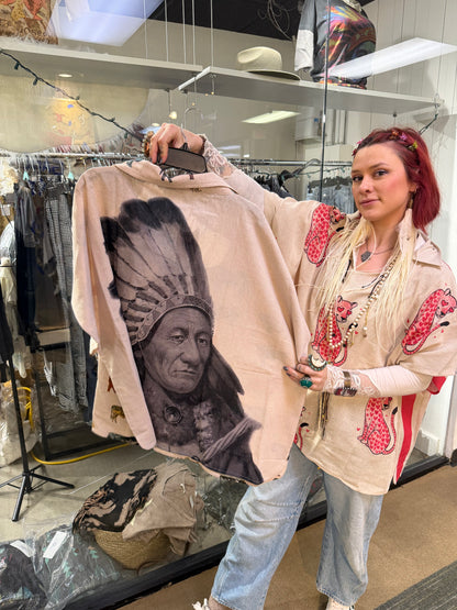 Collared printed top