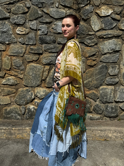 Sale - Patched About Upcycled Denim Skirt