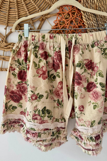 Full Bloom Floral Short