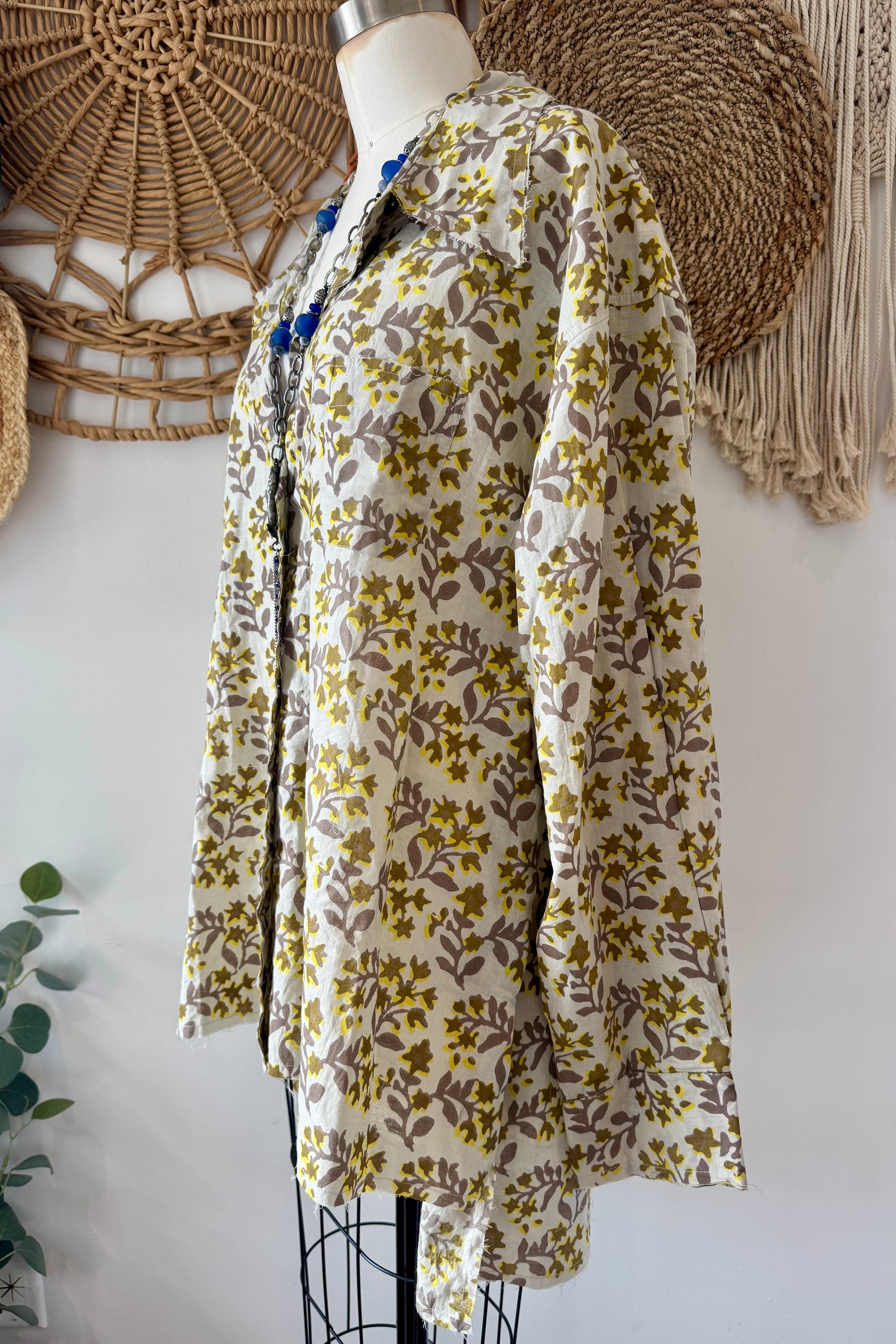 Floral Summer Button Down Top