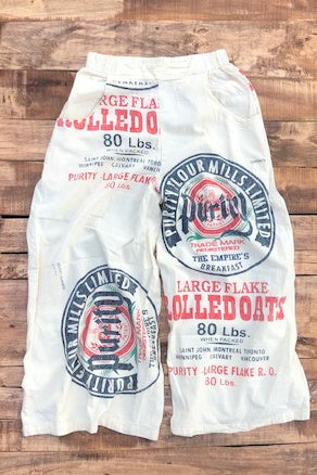 Sale - Heirloom Flour Sack Cotton Capri Pant