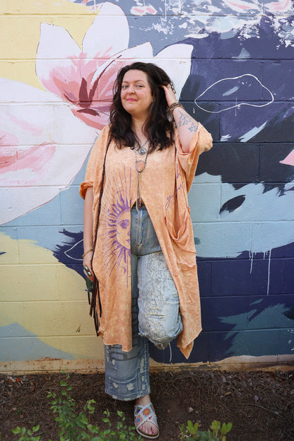 Dream Split Sun Printed Muu Tee