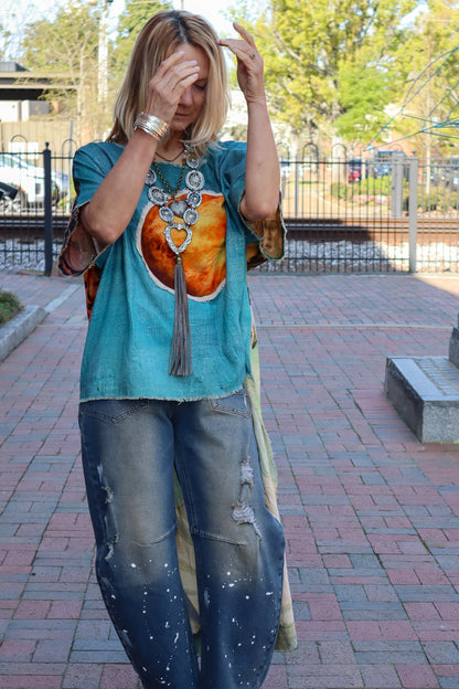 The Artist Hi Low Tunic Top