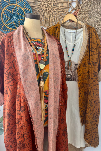 Eyes All Over YOU Psychedelic Linen Tunic Hi Lo Top