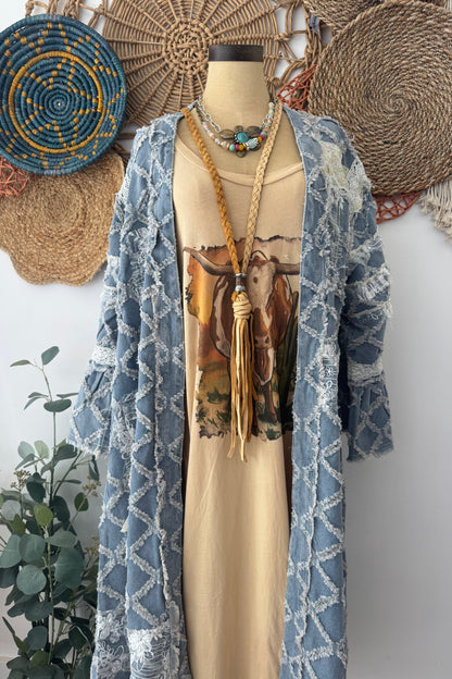 The Denim Dreamer Boho Kimono