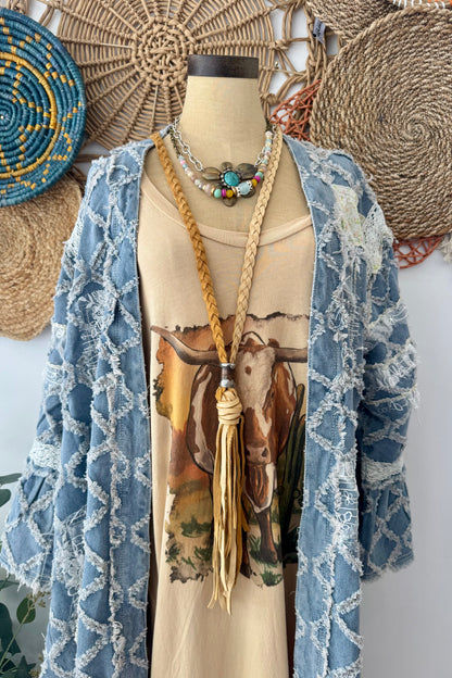 The Denim Dreamer Boho Kimono
