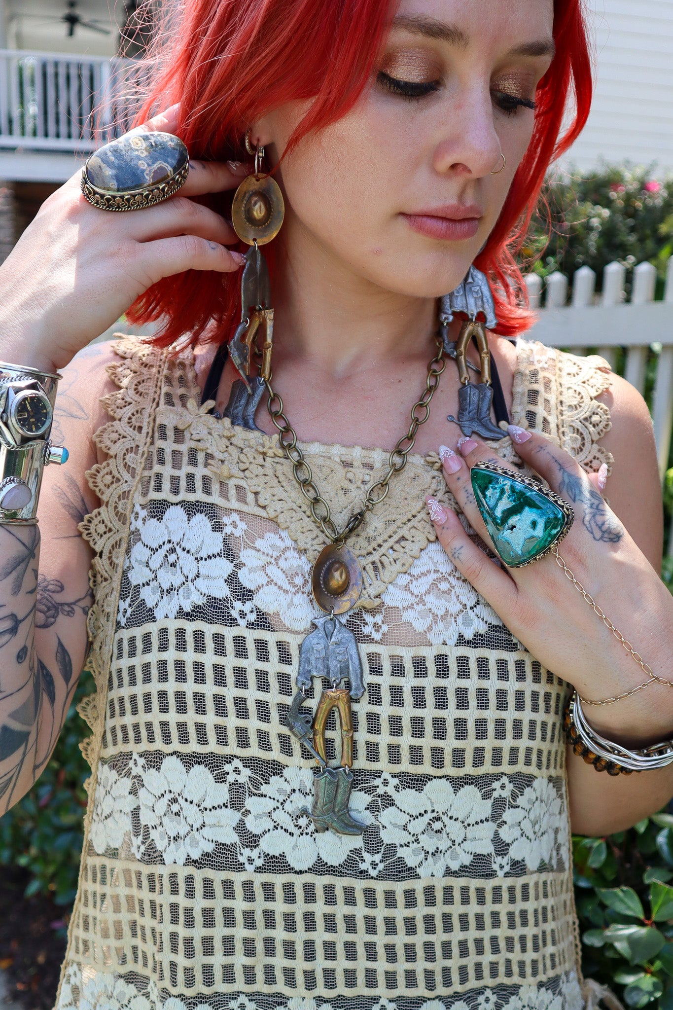 Hang Man Necklace or Earring