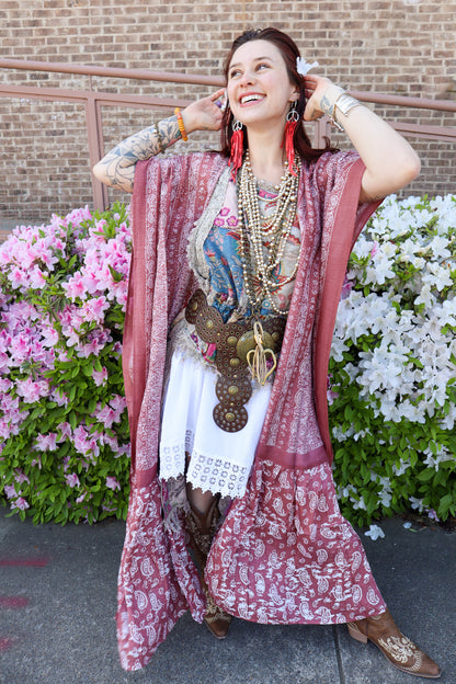 Ruffle Up High-Lo Top in Floral Combo