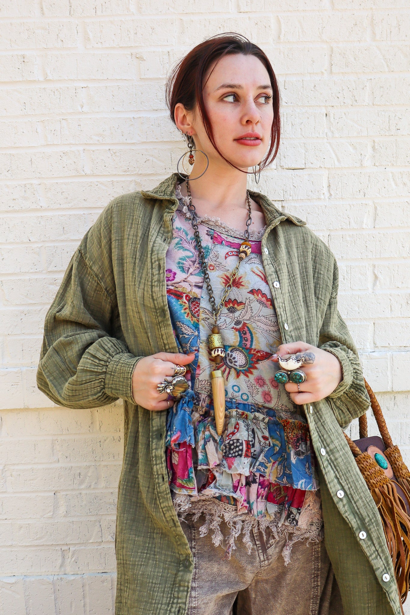Seasons Sweetness Shirt in Olive