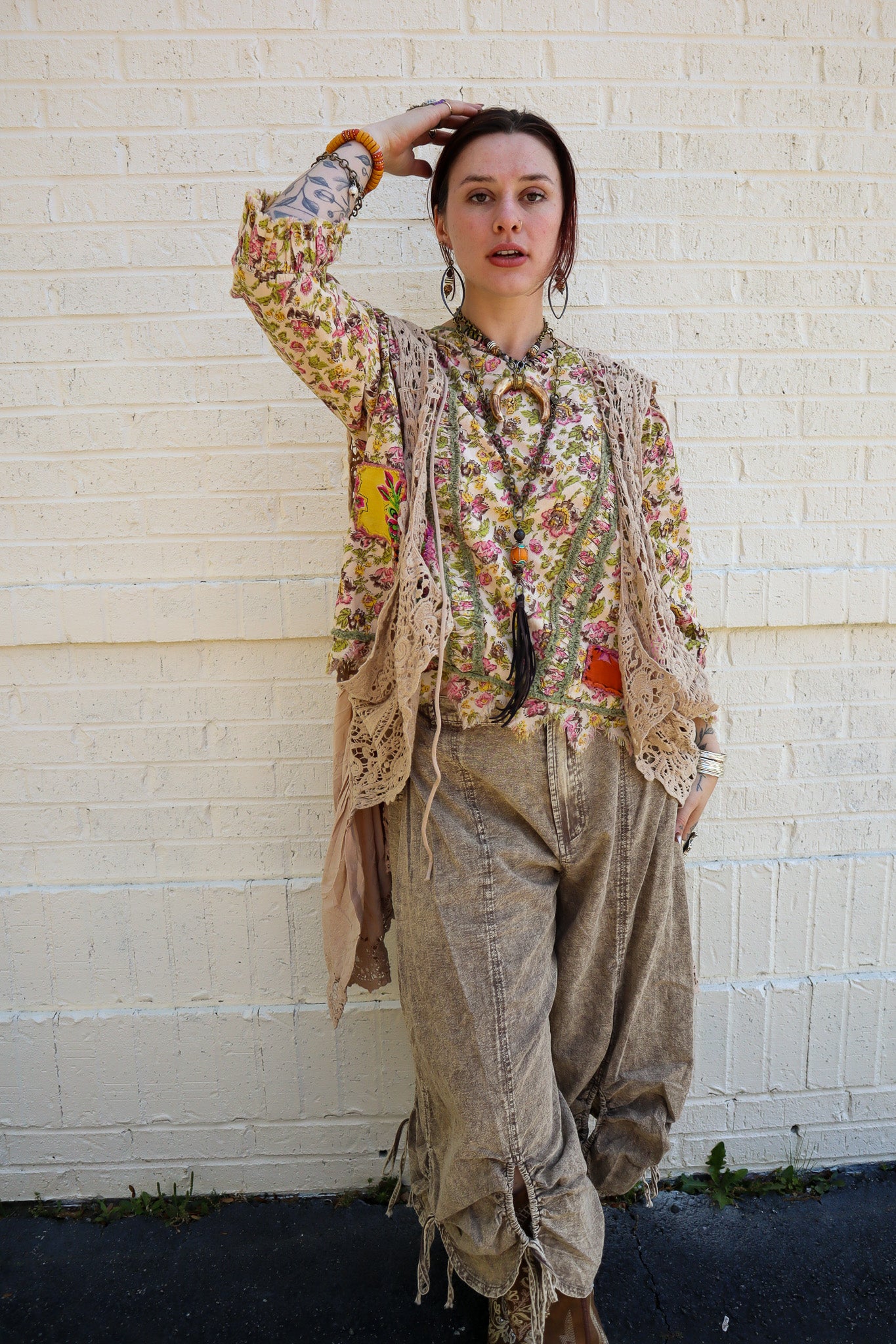 On the Run Cinched Capri Pants in Brown