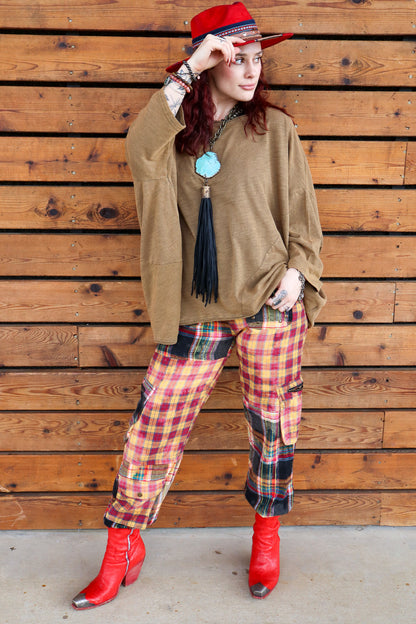 Sale - Be Free Cotton Oversized Mineral Washed Top
