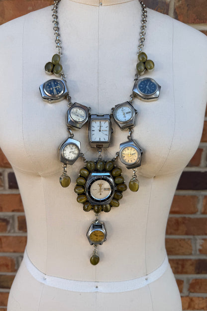 She's on Time Watch  Necklace