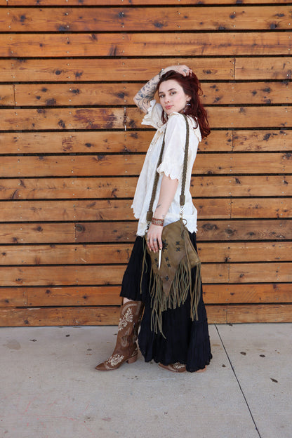 Sale- Funky Ruffle Hi Lo Skirt
