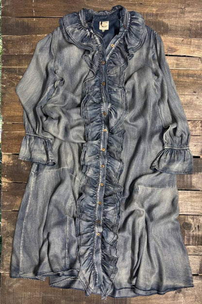 A Ruffle In Time Dress - ivyandlavyboutique Jaded Gypsy