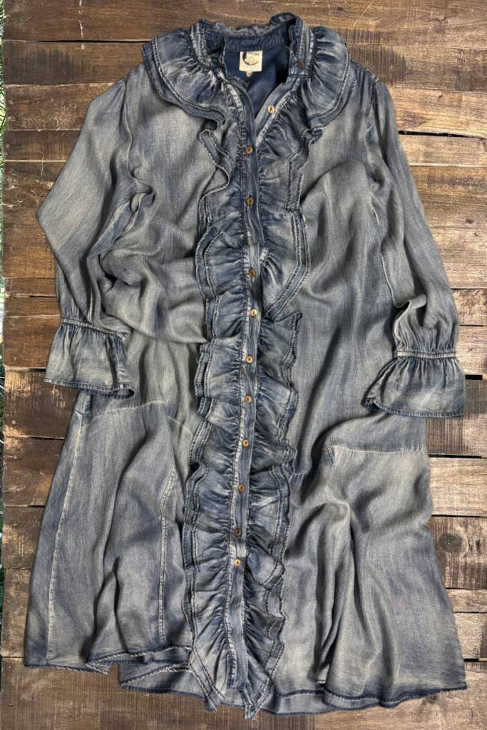 A Ruffle In Time Dress - ivyandlavyboutique Jaded Gypsy