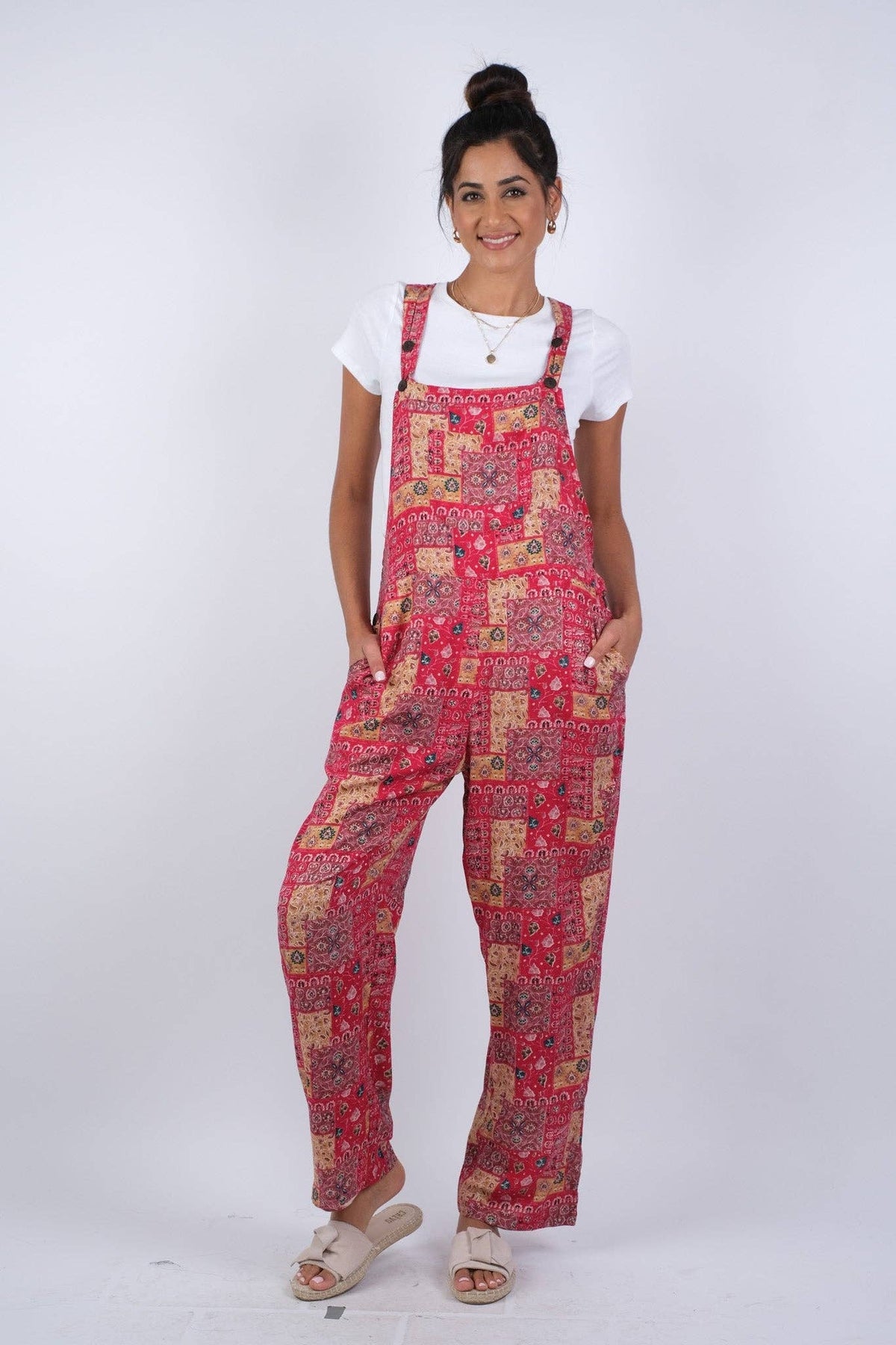 Abstract Array Blockprint Overall: 4 / One Size - ivyandlavyboutique Sacred Threads