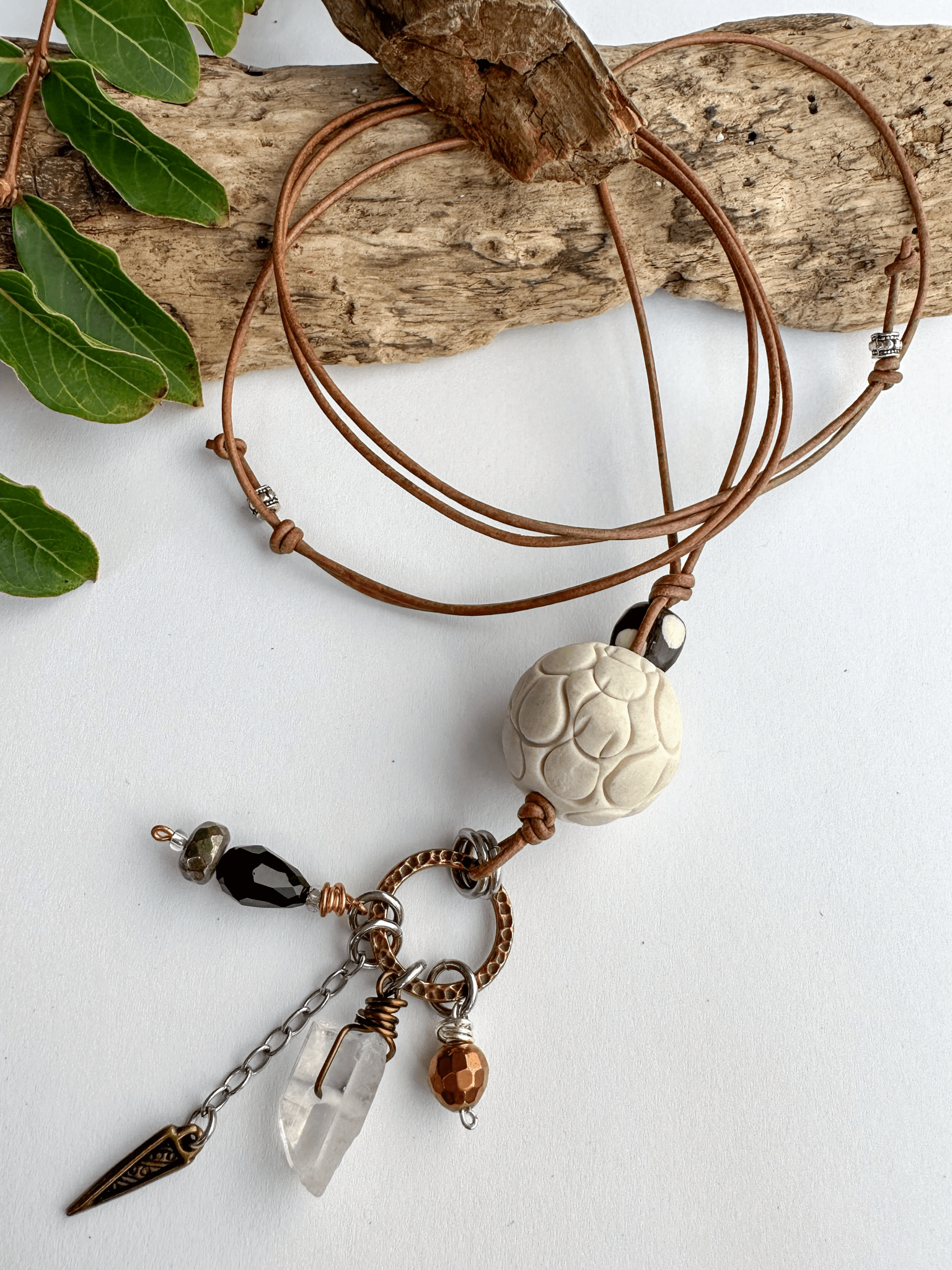 Adjustable Clay Necklace - ivyandlavyboutique Spirit Lala