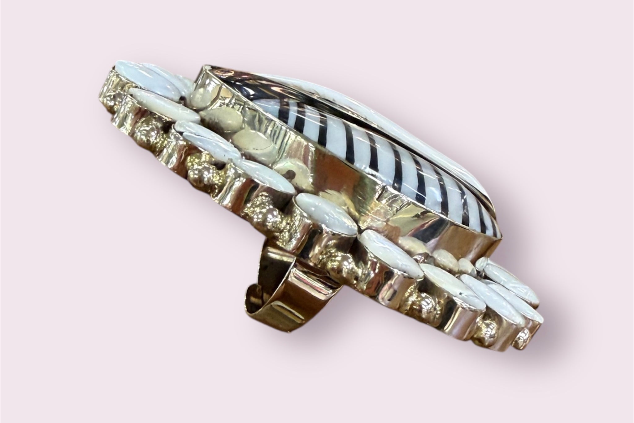 All Black & White Ring - ivyandlavyboutique ivyandlavyboutique