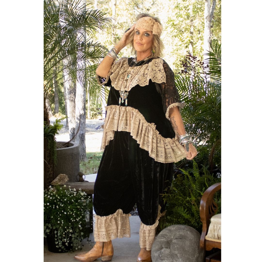 Alluring Romance Bloomers-Midnight Velvet - Boho Wanderlust Boutique Jaded Gypsy