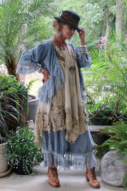 Alluring Romance Jacket - Chambray: One Size - ivyandlavyboutique Jaded Gypsy