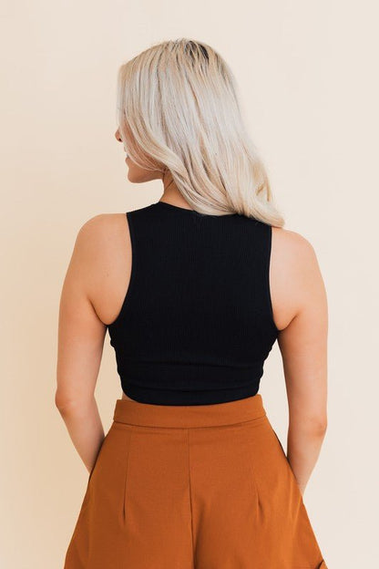 Amber Everyday Ribbed Crop Top - ivyandlavyboutique Leto Accessories