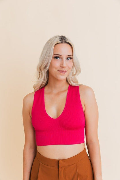 Amber Everyday Ribbed Crop Top - ivyandlavyboutique Leto Accessories