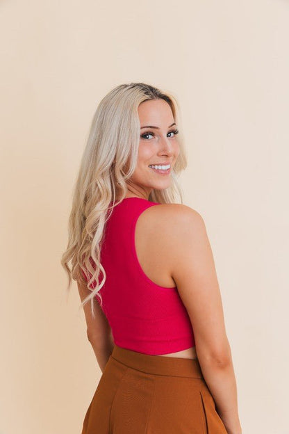 Amber Everyday Ribbed Crop Top - ivyandlavyboutique Leto Accessories