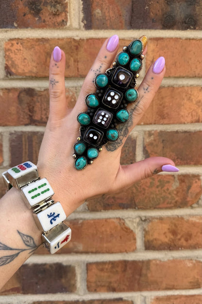 Amethyst Dice Ring - Style 2 - ivyandlavyboutique ivyandlavyboutique
