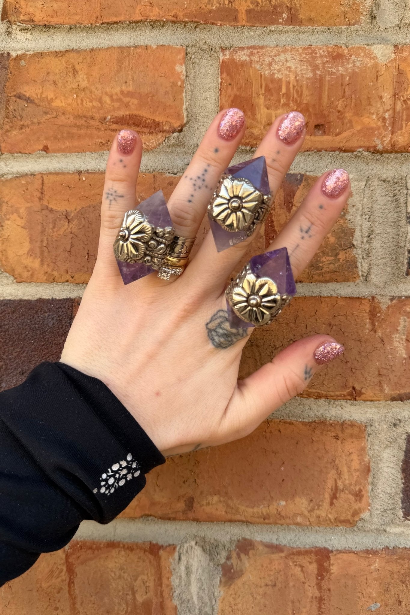 Amethyst Point Ring - ivyandlavyboutique ivyandlavyboutique