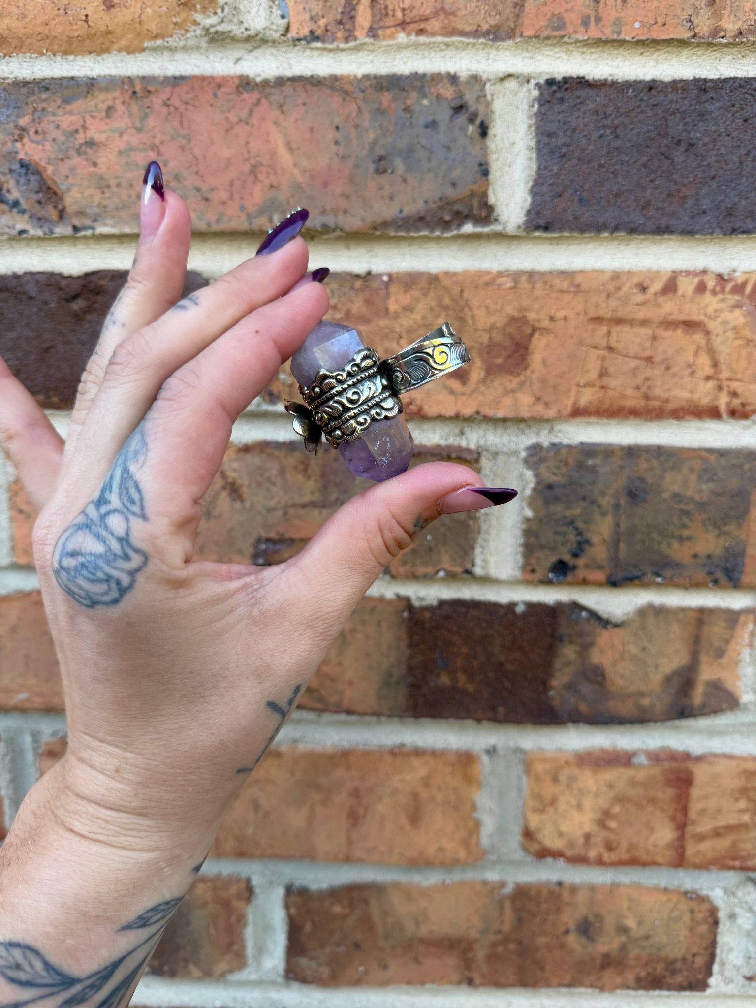 Amethyst Point Ring - ivyandlavyboutique ivyandlavyboutique