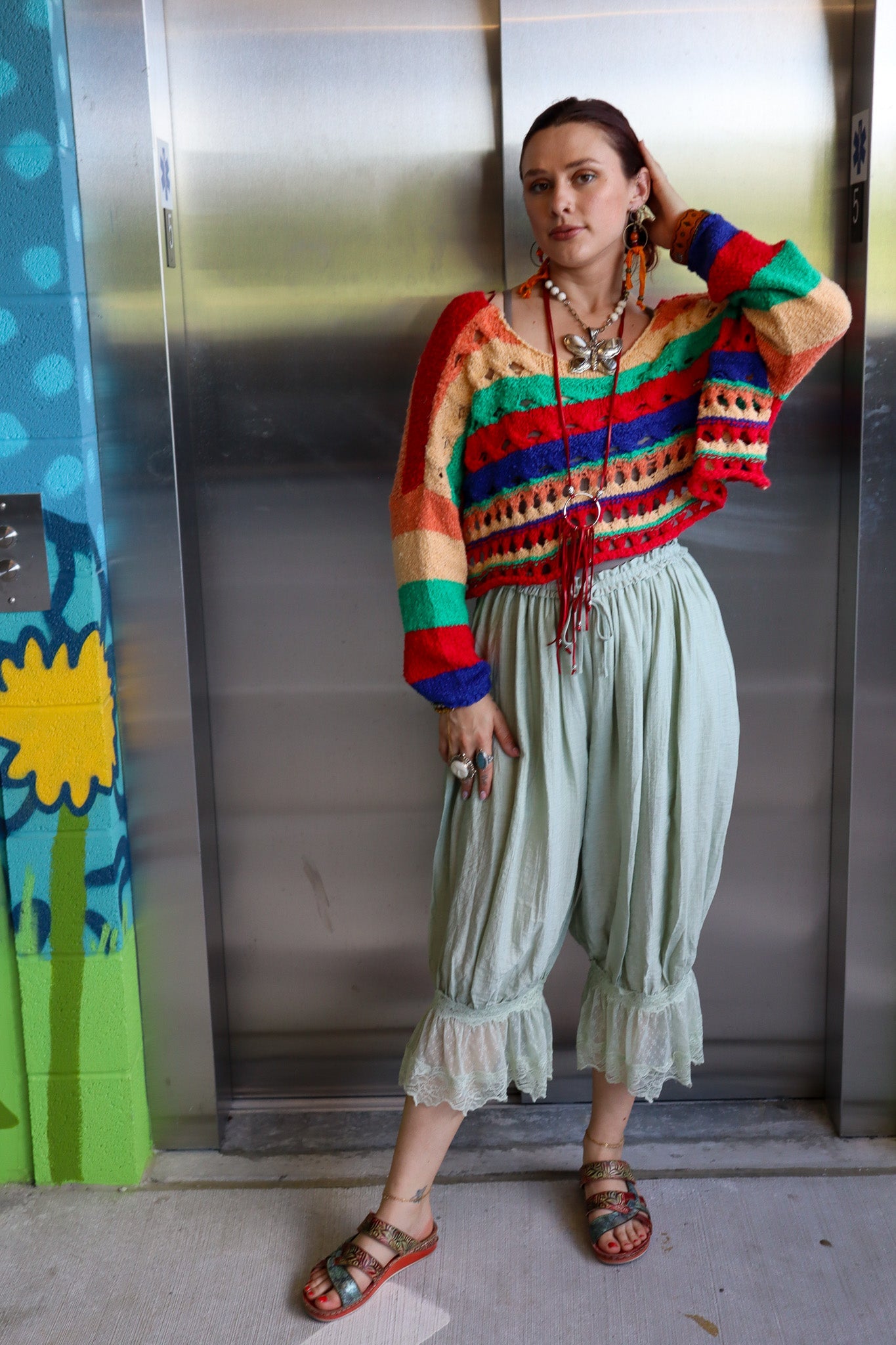 Angelic Bloomer Pants in Sage - ivyandlavyboutique Fashion Week