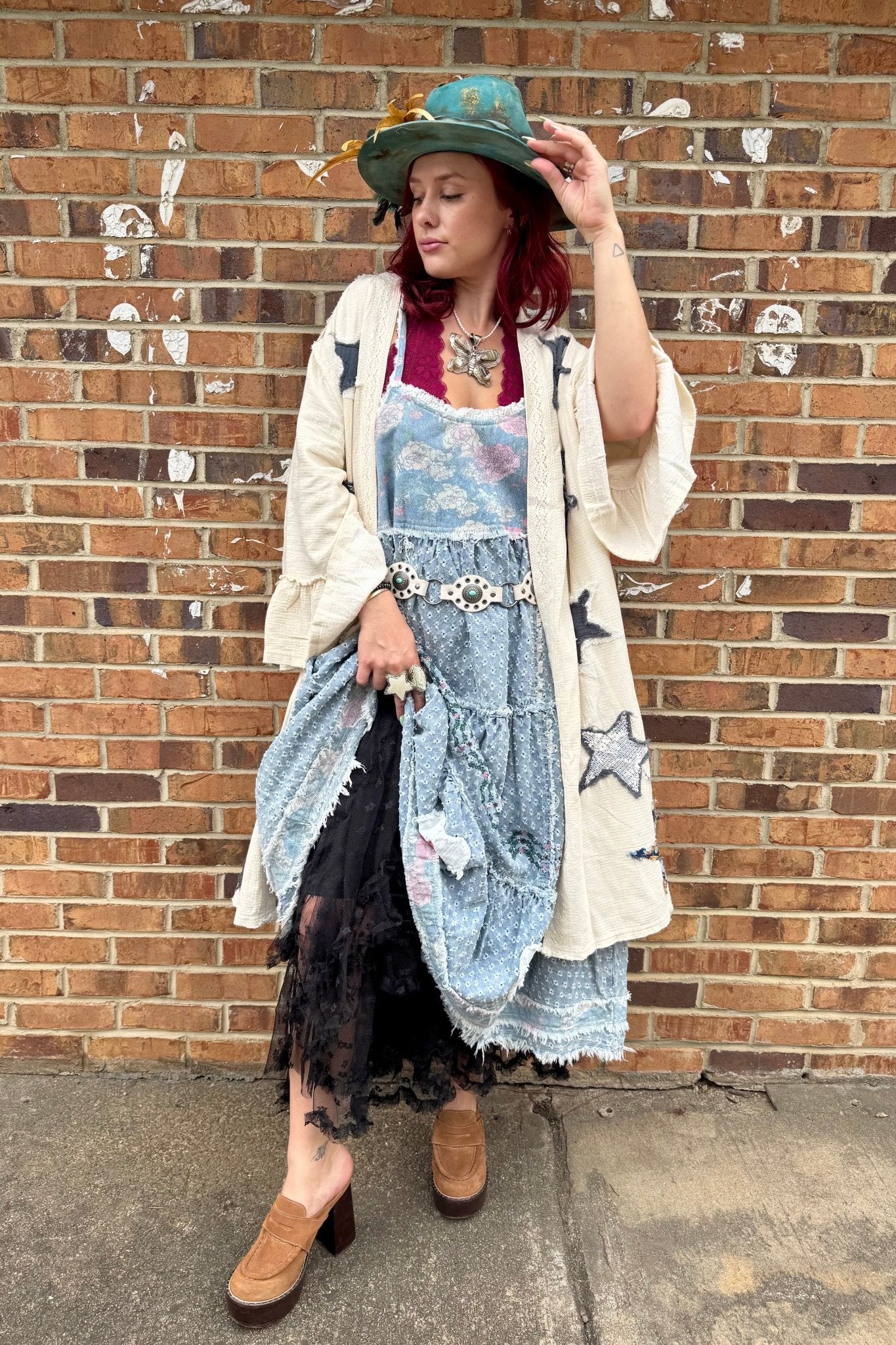 Annabella Twirl Denim Maxi Dress - ivyandlavyboutique Pol Clothing