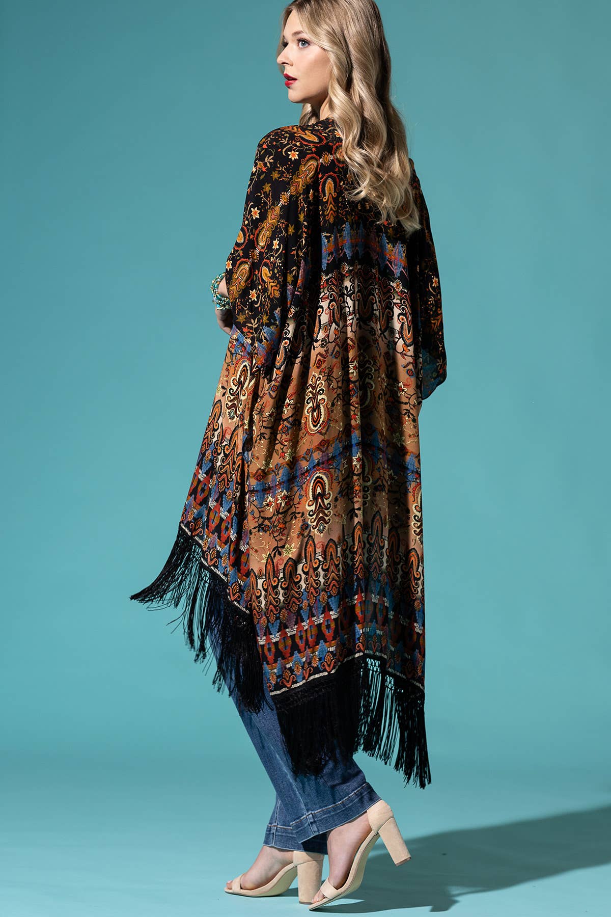 Annecy Fringe Kimono - ivyandlavyboutique Urbanista