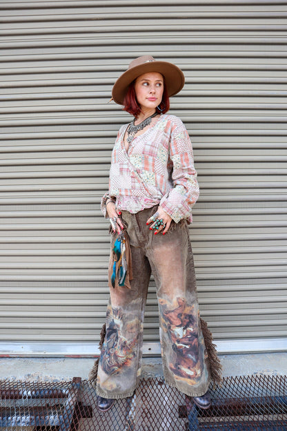 Apricot Fields Wrap Top - ivyandlavyboutique Jaded Gypsy