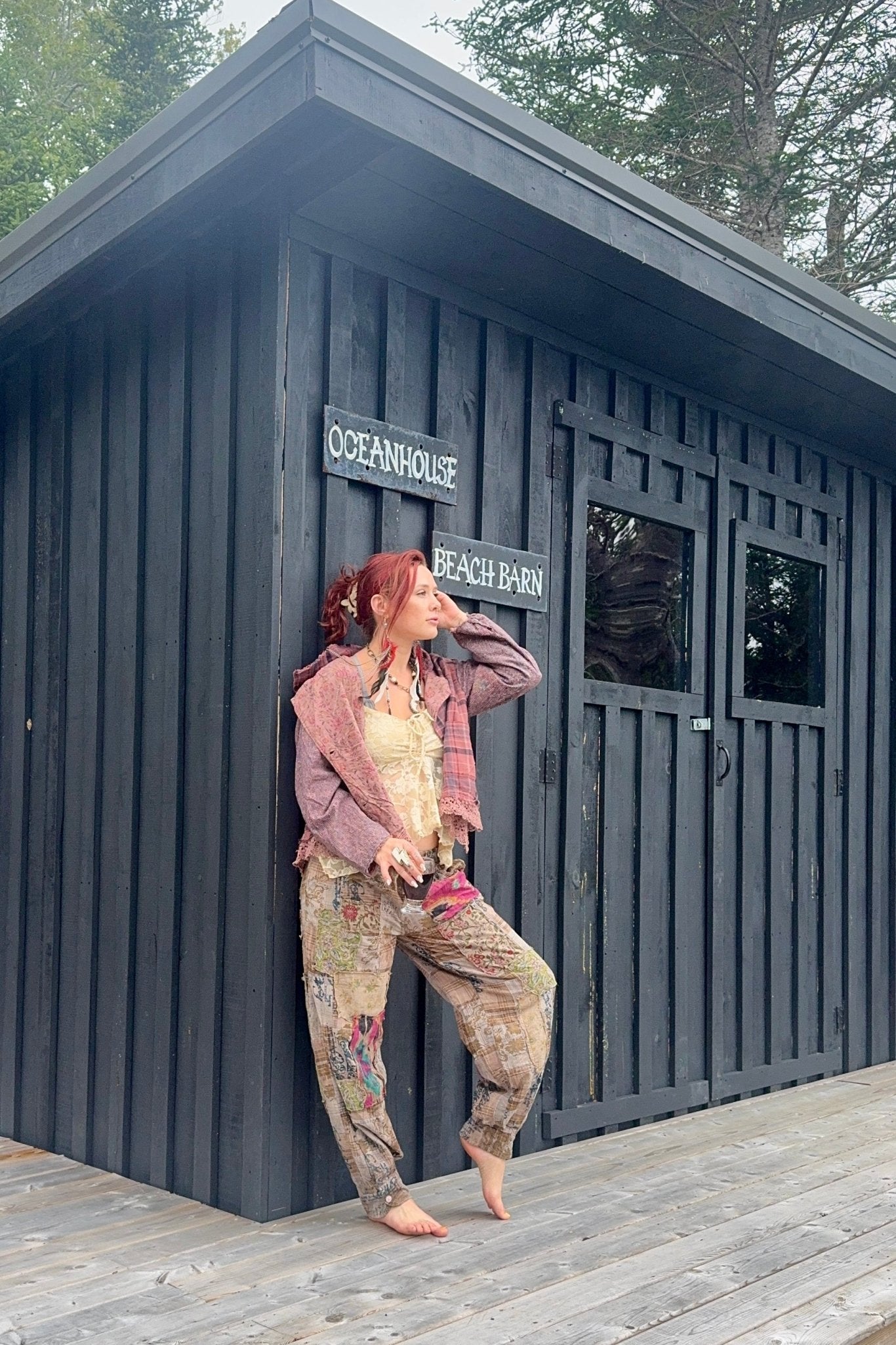 Arms Length Pants in Floral - ivyandlavyboutique Jaded Gypsy