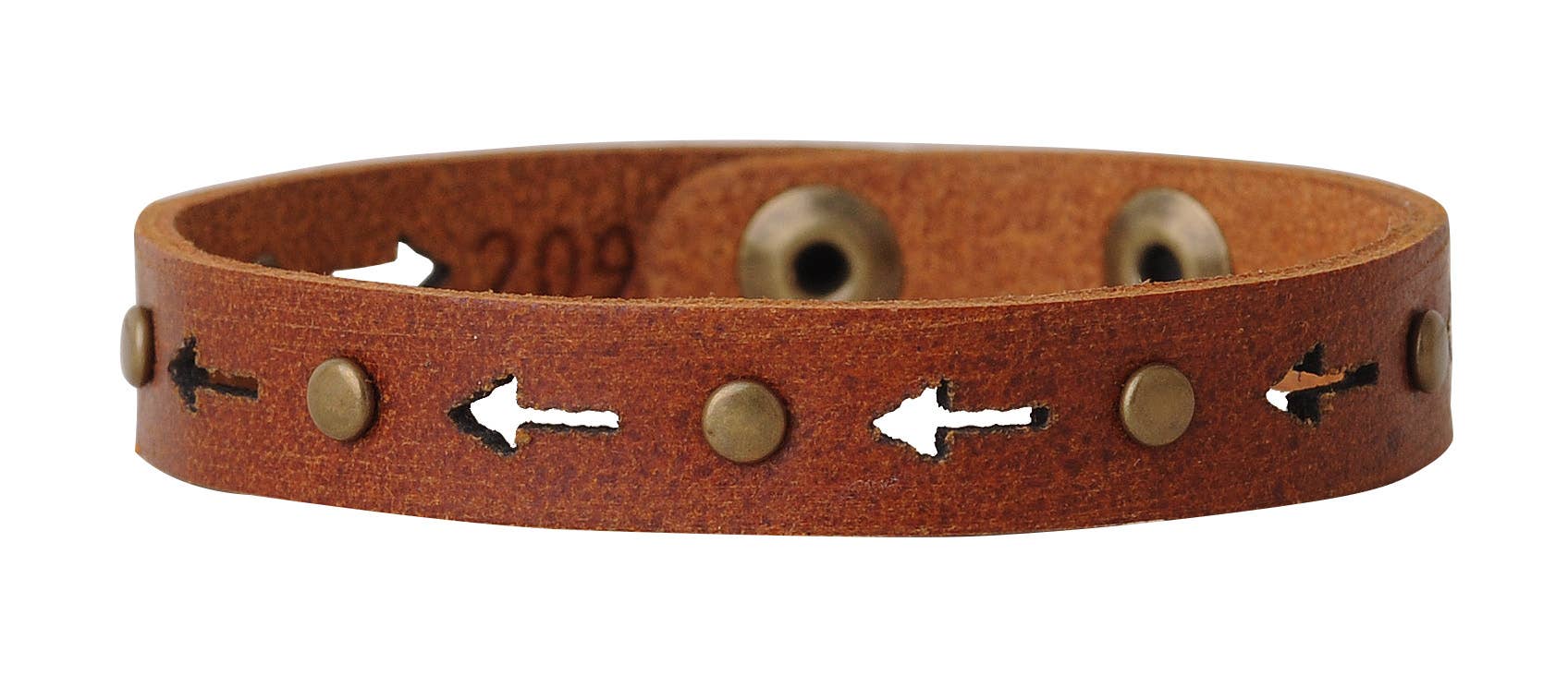 Arrow and Studs Bracelet Tan - ivyandlavyboutique Most Wanted USA