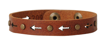 Arrow and Studs Bracelet Tan - ivyandlavyboutique Most Wanted USA